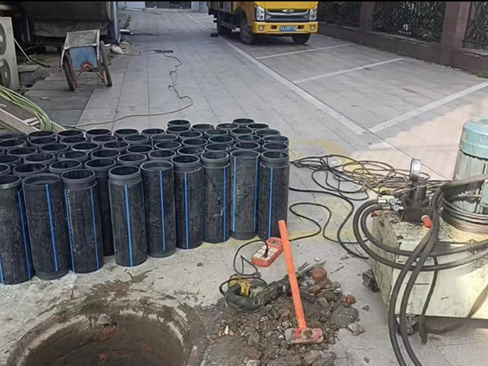 磁县PE置换管厂家 DN315置换管 非开挖管短管置换